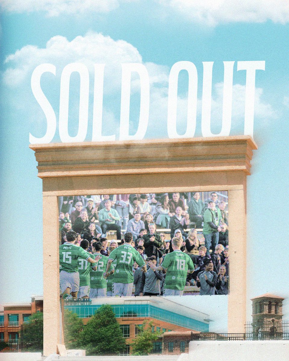 GVLTriumph's tweet photo. SOLD OUT!🎟️

The first match in GE Vernova Park history is officially sold out!
On Wednesday night, every seat will be filled as Greenville Triumph takes on Forward Madison FC in a historic moment for our club and community.

Thank you for showing up, showing out, and making history with us!💚
#TogetherWeTriumph