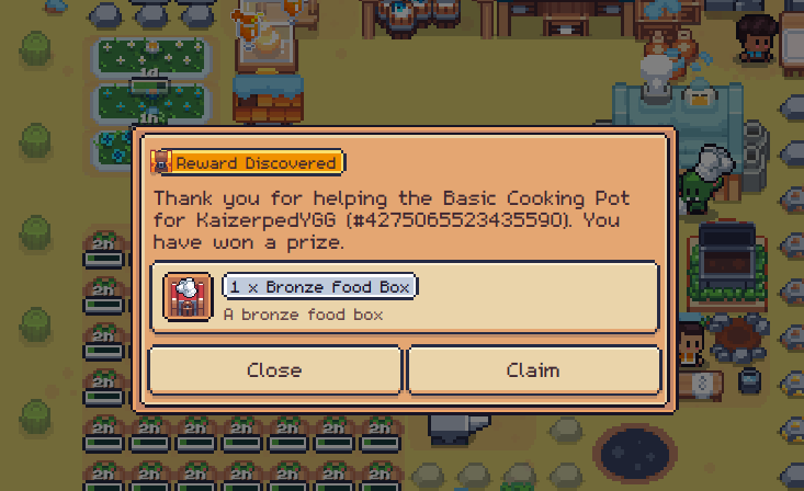 4EverJ10's tweet photo. This weekend I received a bronze food box from doing daily help. 

#SunflowerLandFarm #SunflowerLandWeekly https://t.co/ckf0uuscy7