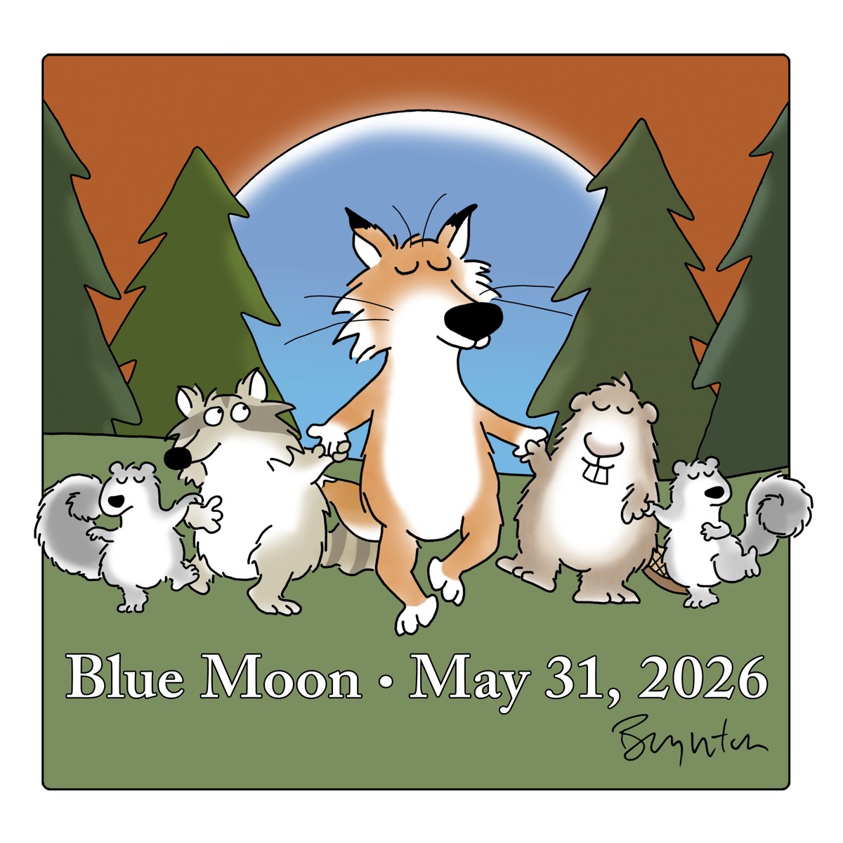 SandyBoynton's tweet photo. BLUE MOON! Get out there and FROLIC! #BlueMoon https://t.co/3zOQmxBCNY