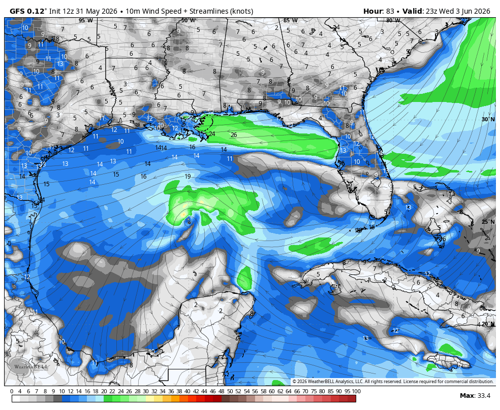 BigJoeBastardi's tweet photo. Outline on the gulf on  https://t.co/VDPx6GPjEP. Impressive cloud shot midweek in the central gulf with a small low-pressure system GFS has, but would have to pull a Bullwinkle Rabbit out of hat on us with the way the modeling looks https://t.co/dY2mtdfx24