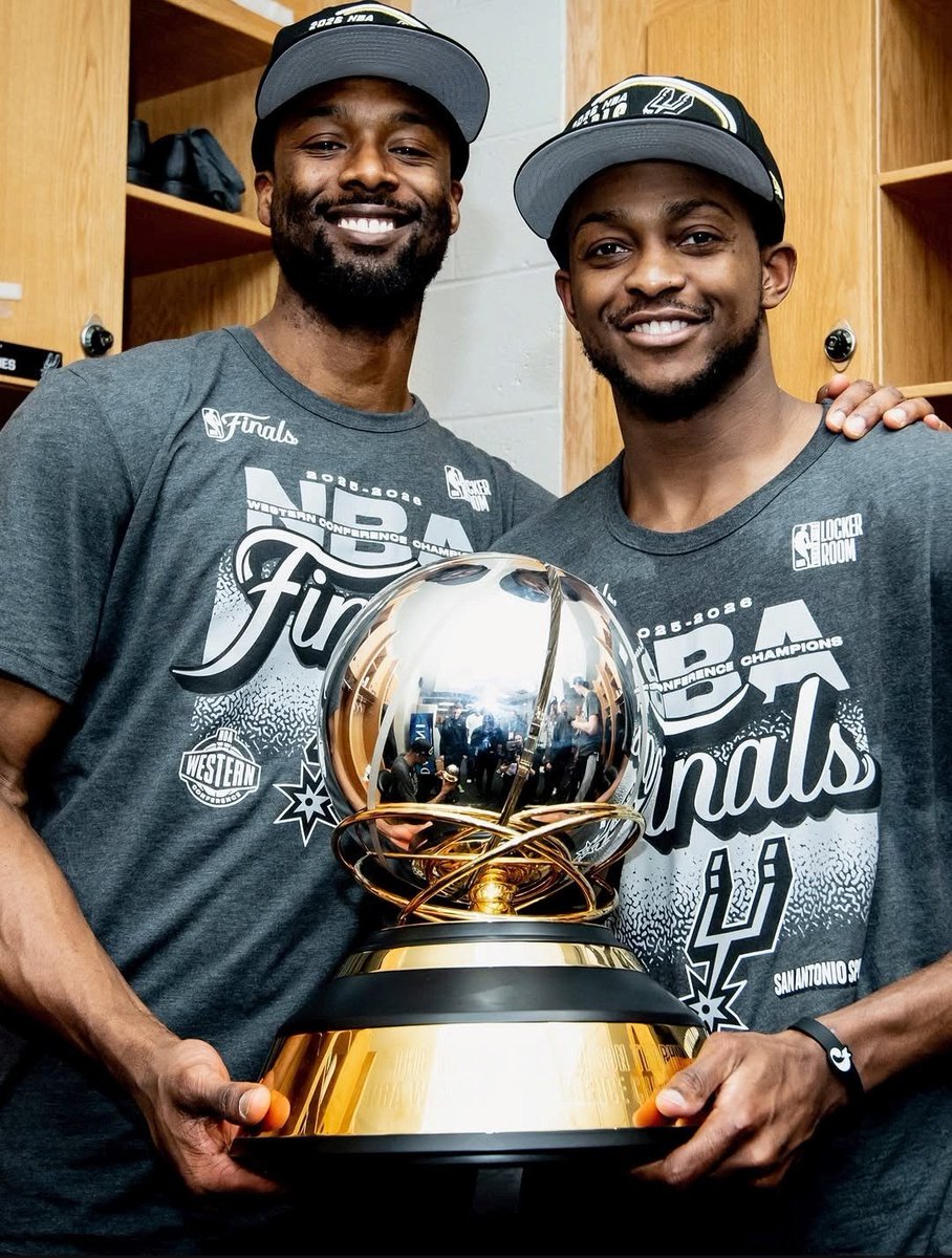 TotalZombie's tweet photo. Barnes and Fox - Western Conference Champions
Happy for them! https://t.co/ZTm1DU1vAB