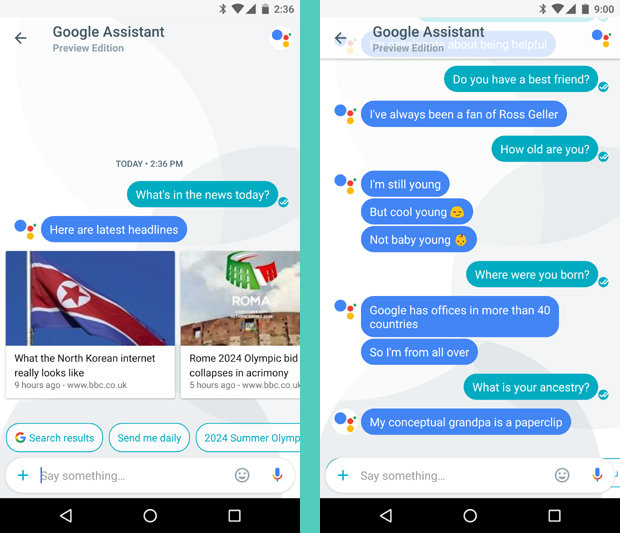 mweinbach's tweet photo. I was thinking about it again recently, Google Allo was really ahead on the idea of chatting with Google Assistant or @'ing in conversations to build out this Agent/AI UX we have now https://t.co/0Tbd7JEMfH