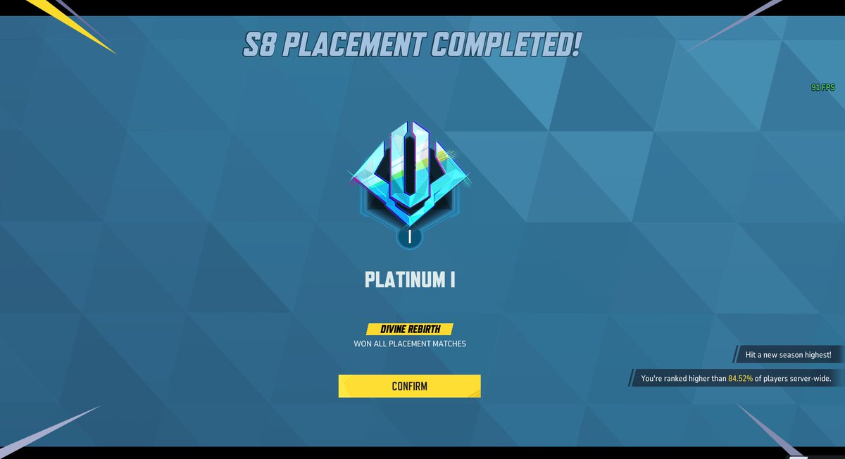 VeeDotMe's tweet photo. For the first time ever, my wife and I duo'd and won all 10 of our placements. For context, we only ever play until plat, then don't go further. And these were not easy games, in some cases "unwinnable" and "uncarryable". Might even start a thread just to go over what happened... https://t.co/7sqSIGNtoH
