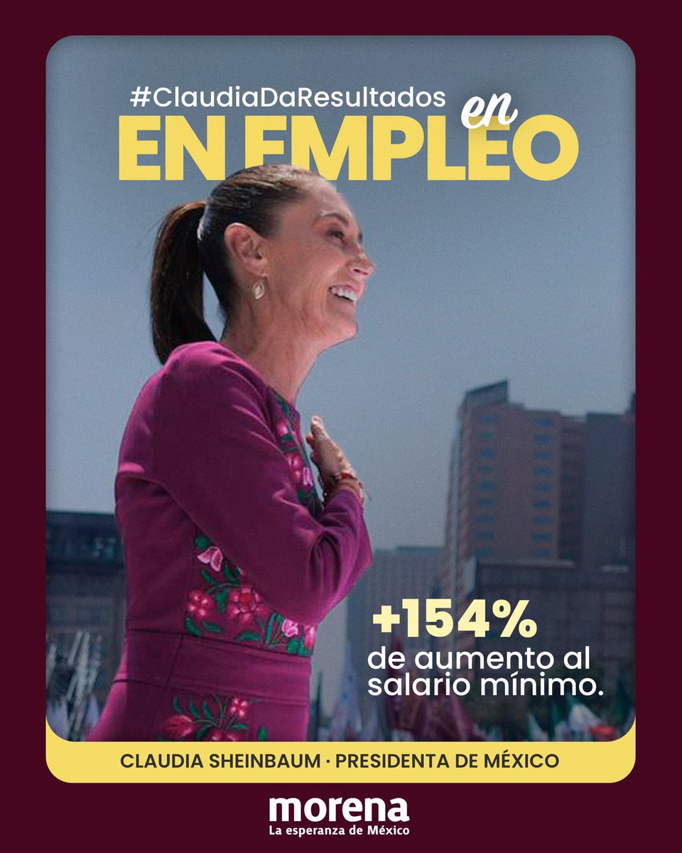 PartidoMorenaMx's tweet photo. #ClaudiaDaResultados con austeridad republicana y combatiendo la corrupción, el presupuesto alcanza para garantizar el bienestar de las familias mexicanas. https://t.co/V0XYnVHrSU