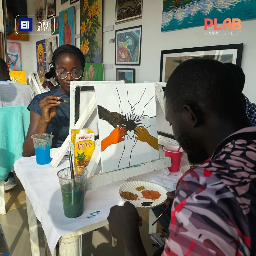 Paulittle's tweet photo. I had the privilege of participating in a painting session yesterday. It was my first time painting, and I truly love the experience. 
A big thank you to CYPA Africa  for providing this wonderful opportunity. I'm grateful for the experience and the chance to learn something new. https://t.co/Hrl20h3vXq