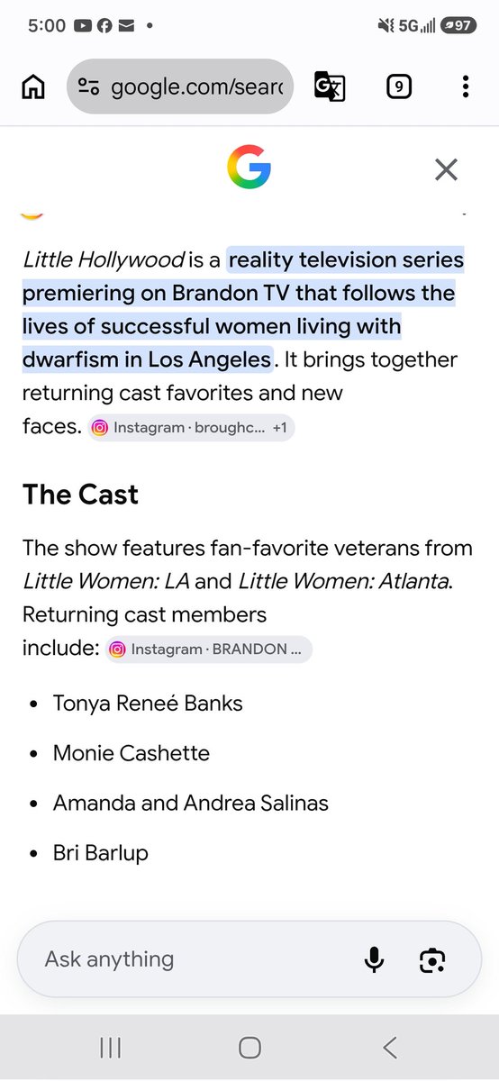 RandoRich's tweet photo. @oceans45  Apparently, Little Women Hollywood doesn't come on @lifetimetv or @TLC Also I think it has already started airing https://t.co/b2nKekvShy