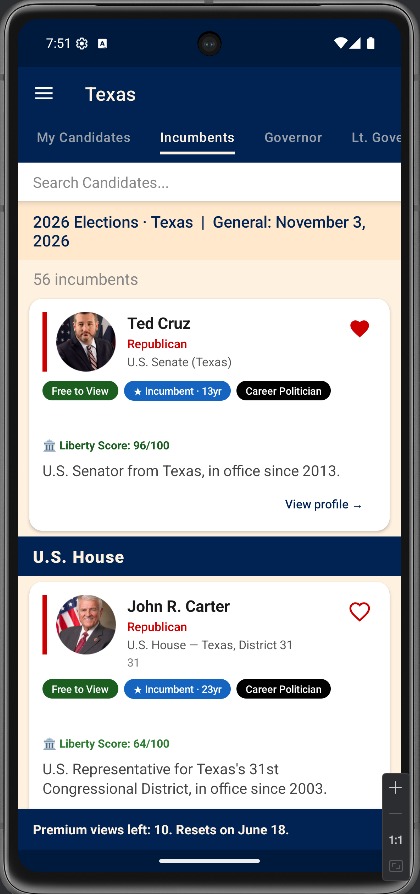TrueGritNewsMan's tweet photo. Now you can get a detailed profile on EVERY candidate for every office in every state with my latest contribution to the cause, Politiscape!

NEVER BE AN UNINFORMED VOTER AGAIN!

Everything you ever wanted to know about any candidate in the US, all in one handy Android phone and tablet app!