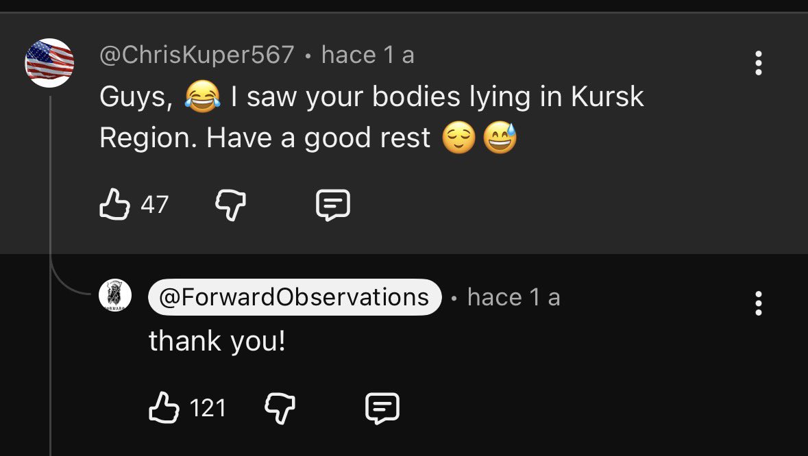 JCzealot's tweet photo. @Toaster3235 @VovnichUSA @krus_chiki Considering they didn’t deny it, they probably did get hurt bad. https://t.co/D6NAeyMLrE