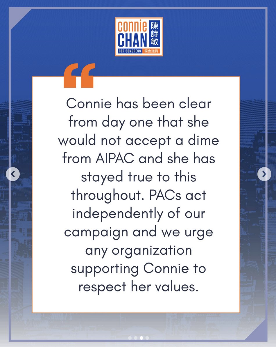 loomdoop's tweet photo. Here's a statement from Connie Chan on this ridiculous last minute smear campaign by Saikat Chakrabarti.

This is so dirty.

And really belies how real activism can be captured and subverted. This guy is manufacturing Zionist conspiracy theories against critics of Israel. https://t.co/EIcKJRcAq8