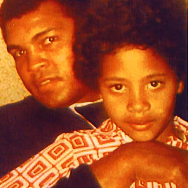 AliCenter's tweet photo. THE GREATEST REMEMBERED:

Join us in honoring Ali's legacy as we look back on significant moments from 10 years ago that brought the world together.

@TheRock shared "Ali inspired myself and generations around the world to be hungry to achieve."

📷: Dwayne Johnson https://t.co/yyPSaF0Qsi