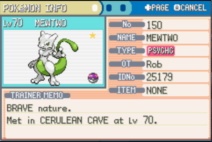 _robg700's tweet photo. ✨Shiny Mewtwo✨

Under odds at 3048 soft resets. this was a side quest hunt I started last week, glad it was quick!💚 https://t.co/FE5JZgxaXl
