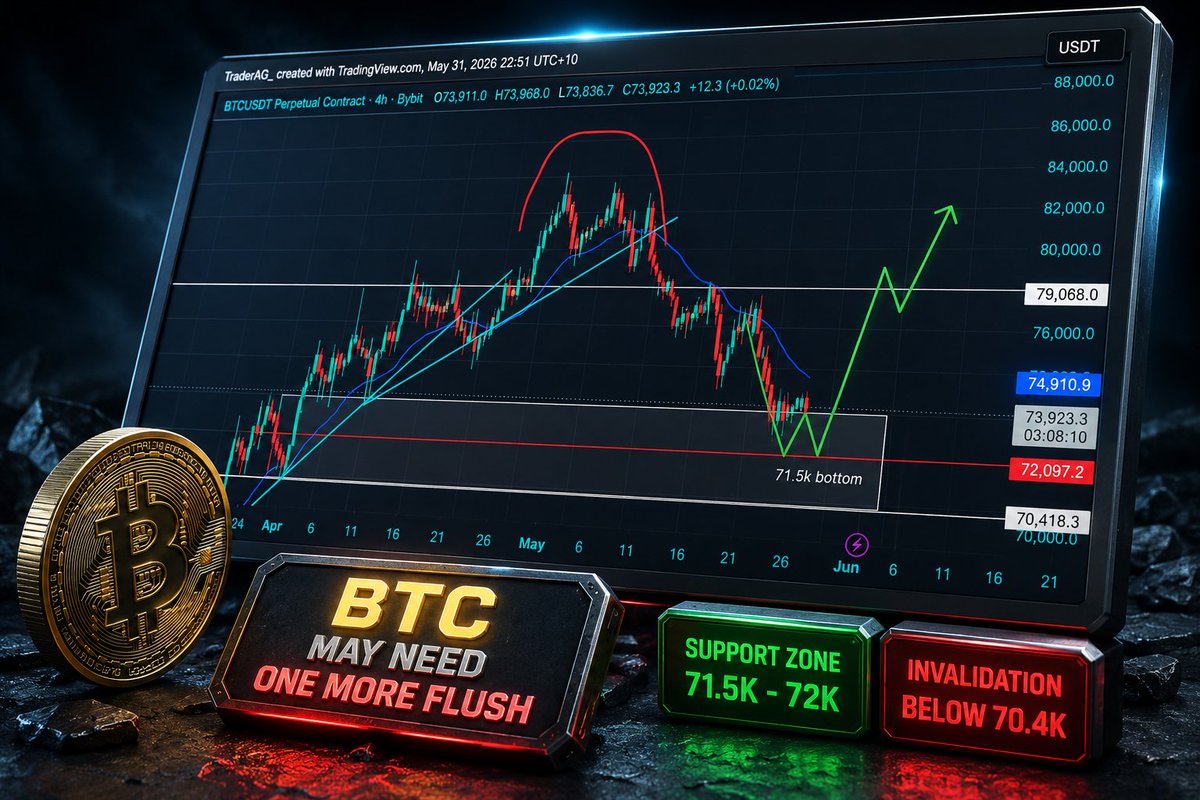 tradingheights's tweet photo. 𝐈𝐍𝐒𝐈𝐆𝐇𝐓: 𝐁𝐓𝐂 𝐌𝐀𝐘 𝐍𝐄𝐄𝐃 𝐎𝐍𝐄 𝐋𝐀𝐒𝐓 𝐅𝐋𝐔𝐒𝐇 🩸

$btc $bitcoin #btcusdt #bitcoin https://t.co/qOAfzFKedI