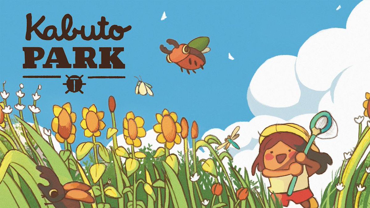 _Michoh_'s tweet photo. Kabuto Park. Sencillo juego cozy cortito de atrapar insectos con guiños a Pokémon. El juego en sí recrea la infancia de muchos que como Satoshi Tajiri nos pasamos nuestra primera década de vida buscando bichos. Es ridículamente barato y una secuela que lo expandiera sería genial. https://t.co/0QWhkTNNFp