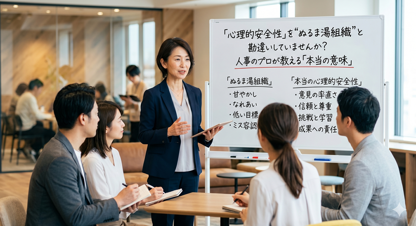 sr_shain's tweet photo. 「心理的安全性」を“ぬるま湯組織”と勘違いしていませんか？人事のプロが教える「本当の意味」 https://t.co/AeT3ZeXxAP https://t.co/AickqfpfwW
