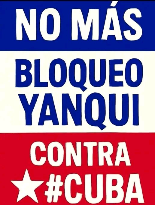 CubAlejandrita's tweet photo. @AbelPrieto11 @AlpidioAlonsoG Son al Bloqueo ✍️ Nicolás Guillén
"... Martí quiso a Cuba libre
Y Fidel dijo: ¡Ya está!...
Con bloqueo o sin bloqueo
Libre por siempre será..."
#FestivalInternacionalPoesia
¡¡#CubaSi bloqueo No!! https://t.co/dqyykBOlWe