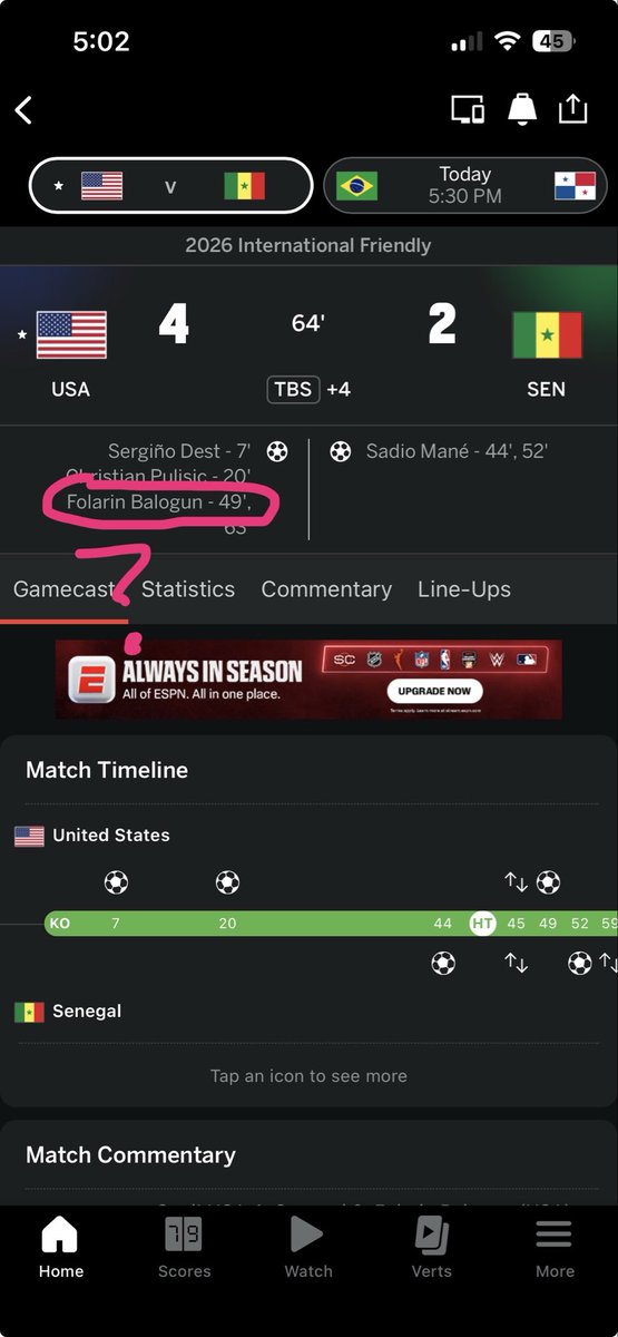 rggates's tweet photo. @espn ??? https://t.co/ktkSYDmqaX