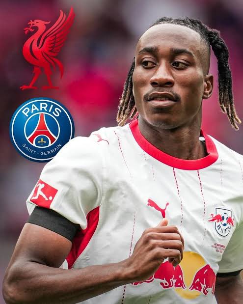 LFC_Markinho's tweet photo. With Liverpool and PSG both pushing hard for Yan Diomande 
Huge transfer fee too 
Will Liverpool have enough money to sign other players in positions we need to fill ? 
#LFC #PSG https://t.co/lJnwVIogmQ