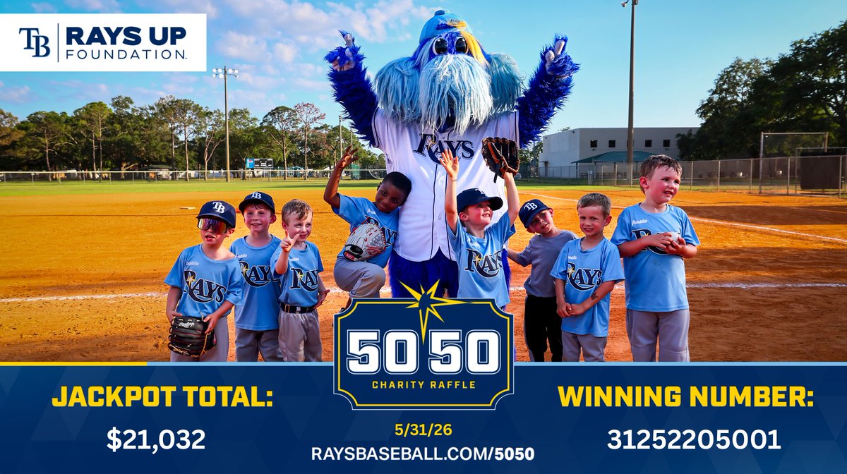 RaysCommunity's tweet photo. $21,032 jackpot at Tropicana today! Don't forget to play tomorrow at https://t.co/WYSgfwckC0 

#RaysUp https://t.co/rH3FHGeX4l