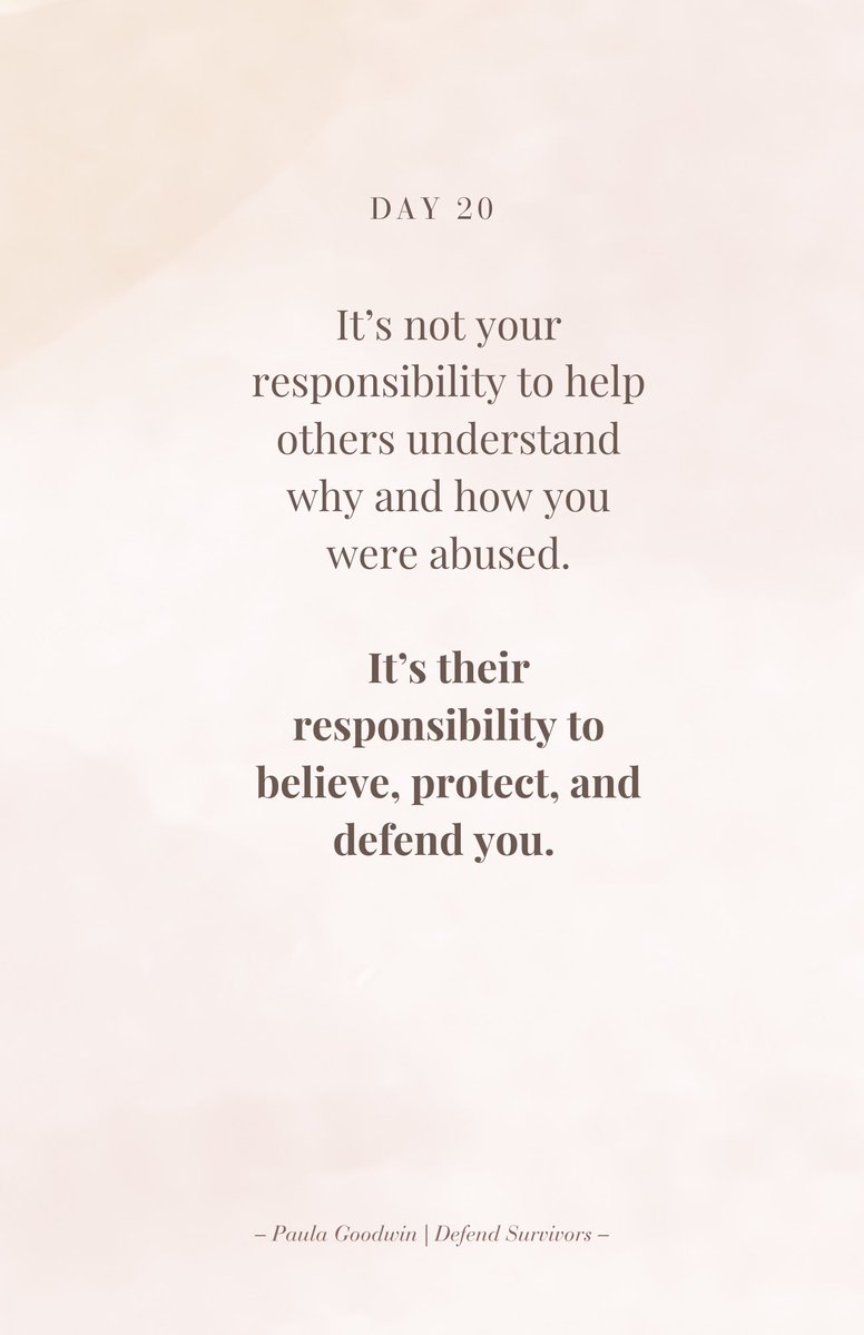 defendsurvivors's tweet photo. Many survivors spend years trying to find the right words, believing that if they could just explain it better, people would finally understand. Some people understand perfectly but make the choice to not support you. They are the problem-not you.
https://t.co/2KWrr1gtqM https://t.co/neCkWJyoEN