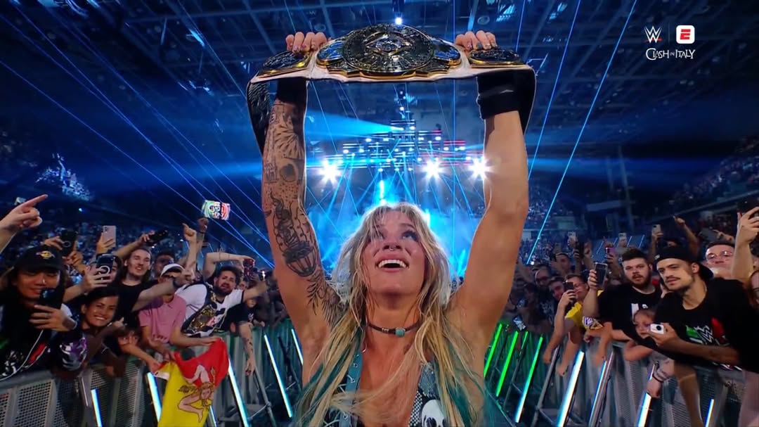 SimplyJesse_H's tweet photo. Congratulations to the new Women's Intercontinental Champion @SolRucaWWE on winning the Women's Intercontinental Championship at Clash in Italy. https://t.co/sjX1gUaF1W