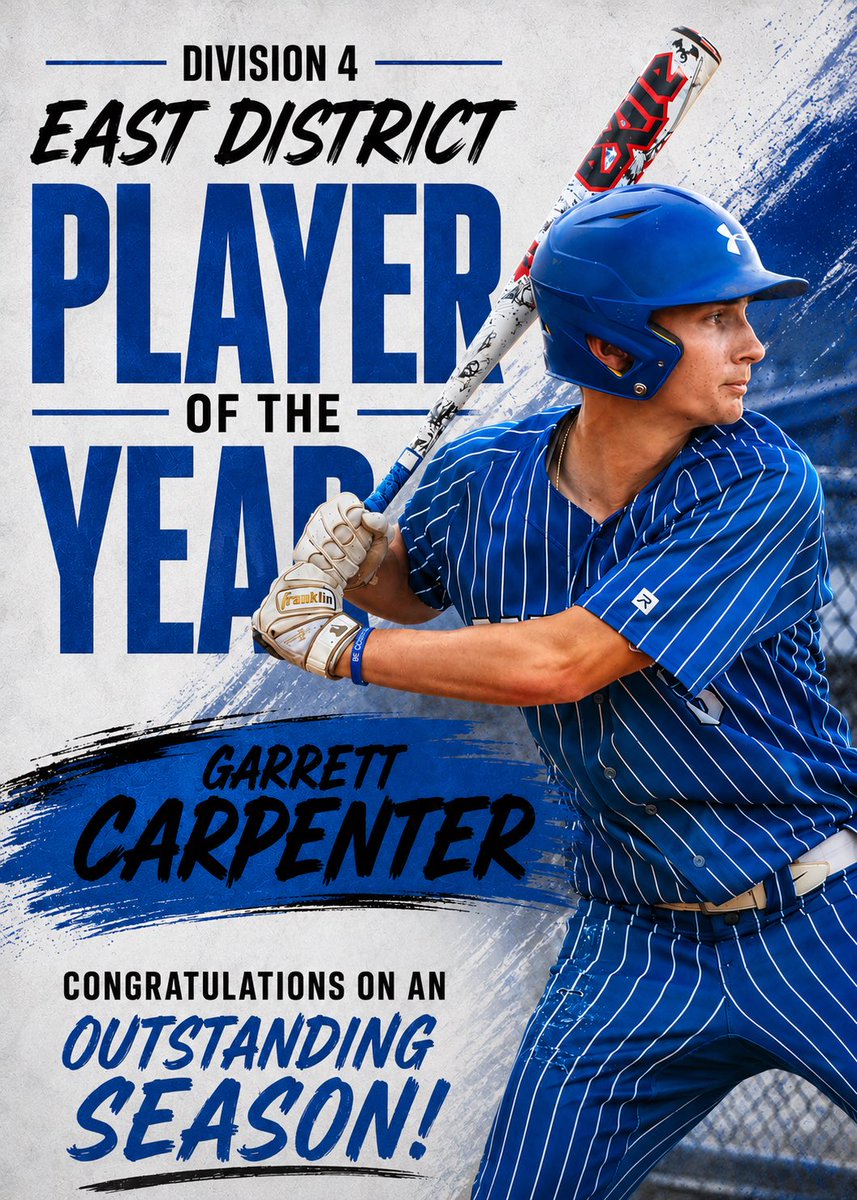 CHSOHbaseball's tweet photo. A big congrats to @gcarp0 for being named division 4 East District player of the year! Well deserved the hard work and dedication shows daily. Congrats Garrett. #Letssssgooooooo https://t.co/NROBziIYMi