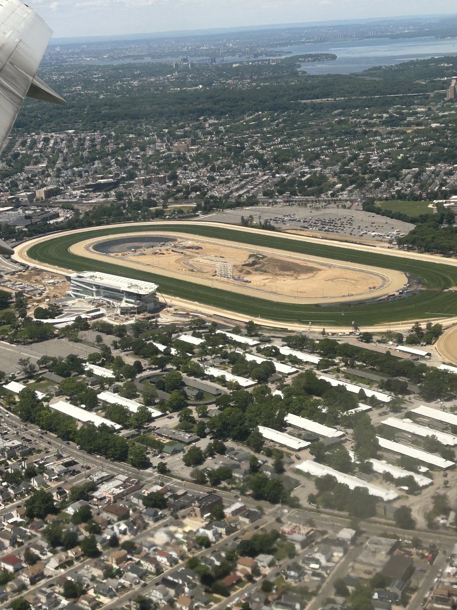 raypaulick's tweet photo. Progress at Belmont Park. 
Photo 5/29/26 https://t.co/dOYXjbFp6C