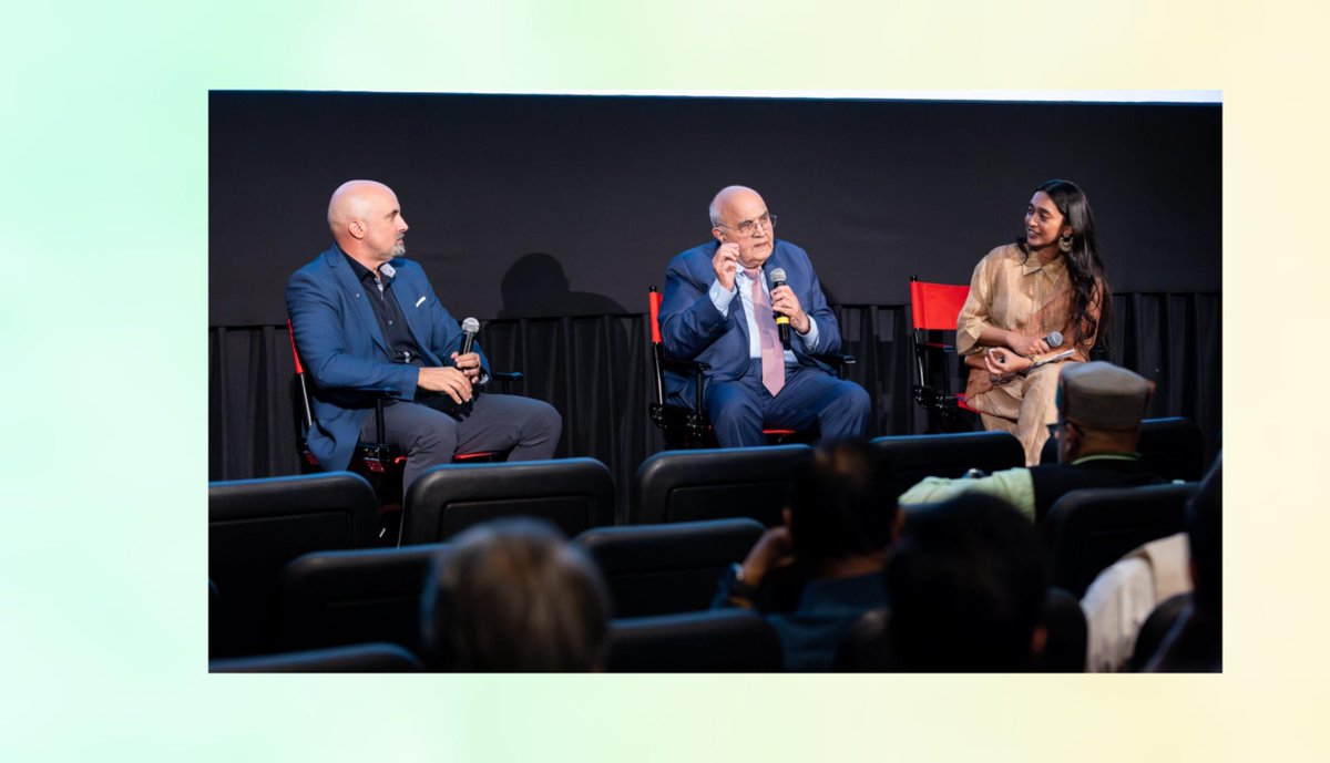 nyindianff's tweet photo. A great conversation followed Breaking The Code at #NYIFF2026. 🎬

Ben Rekhi, Kanwal Rekhi, and Sayani Gupta joined the audience for a discussion on entrepreneurship, innovation, and legacy.

Thank you for being part of it.

#BreakingTheCode #IndianCinema https://t.co/cJ5kklAcYg