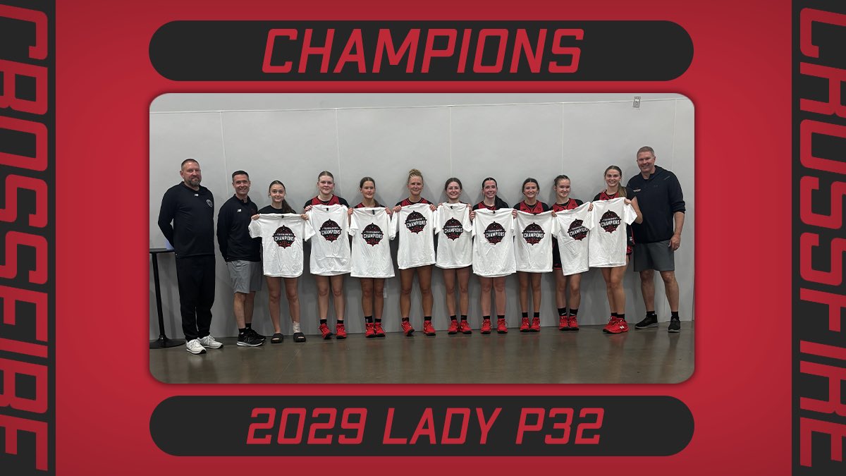 CrossfireGHoops's tweet photo. Congratulations to our Crossfire 2029 Lady P32 team for winning their division at the Battle of the Hardwood!

Also shoutout to our Crossfire 2029 Bluestar team for making the championship as well!

#THRIVE https://t.co/aOtD45d3B1