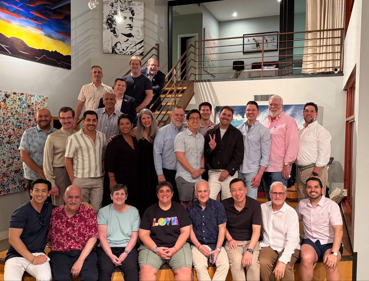 Evan_Low's tweet photo. Saturday’s forecast: strategy, service, and a shared commitment to LGBTQ+ leadership.

Not your typical Saturday.

Grateful to have spent the day with the LGBTQ+ @VictoryFund  & LGBTQ+ @VictoryInst board who are committed to electing and appointing LGBTQ+ leaders across America.  

Special shout out to THE Neil G. Giuliano for his warm hospitality!
