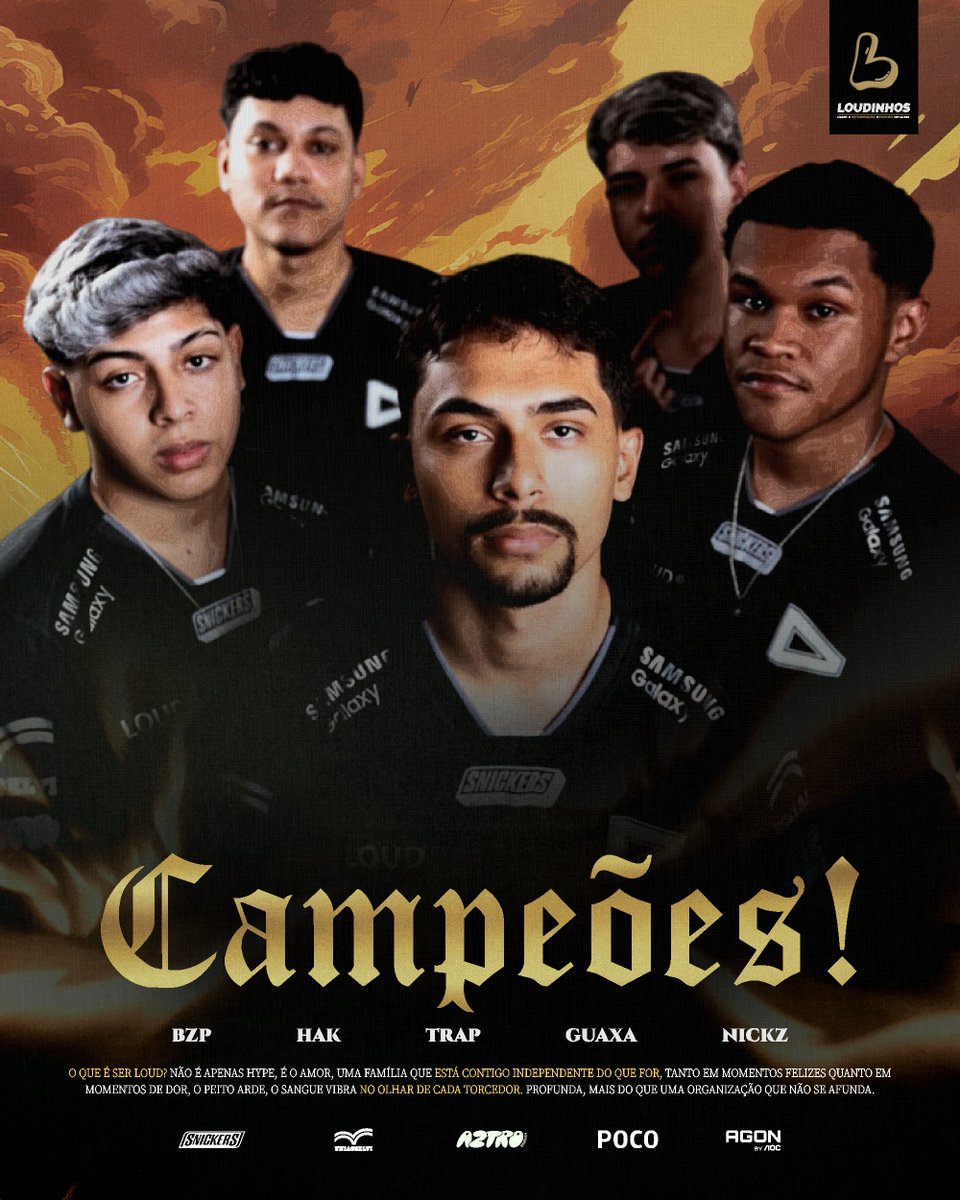 loudinhos's tweet photo. O TÍTULO BRASILEIRO É NOSSO! 🏆

A LOUD Snickers é a grande campeã do FFWS BR! Após uma final emocionante, decidida nos mínimos detalhes e disputada até o último segundo, a verduxa volta ao topo do Free Fire nacional.

Foi uma campanha de muita garra, superação e dedicação, coroada com o tão sonhado título brasileiro e a classificação para a EWC. Agora, é hora de celebrar essa conquista e se preparar para representar o Brasil mais uma vez no cenário internacional.

Parabéns aos jogadores, comissão técnica e a toda torcida que esteve junto nessa caminhada. 💚

#goLOUD