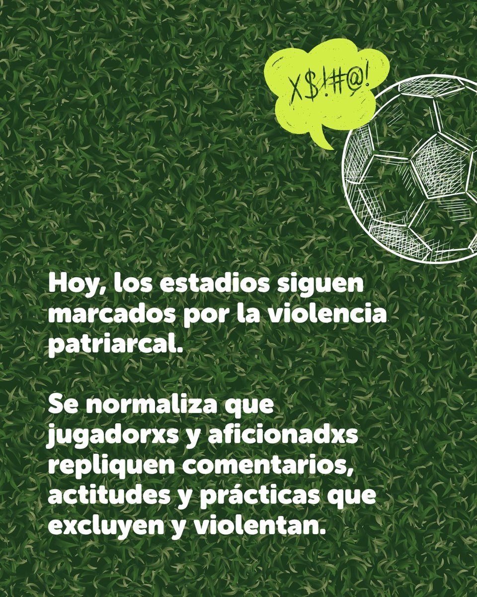 Ceres_Semilla's tweet photo. ⚽️ En el fútbol, la desigualdad y la discriminación siguen jugando de titulares.

Al ser construido por y para hombres cis-heterosexuales, se ejerce violencia a quienes no encajan en las reglas impuestas del juego. https://t.co/P4dCO1z9dK