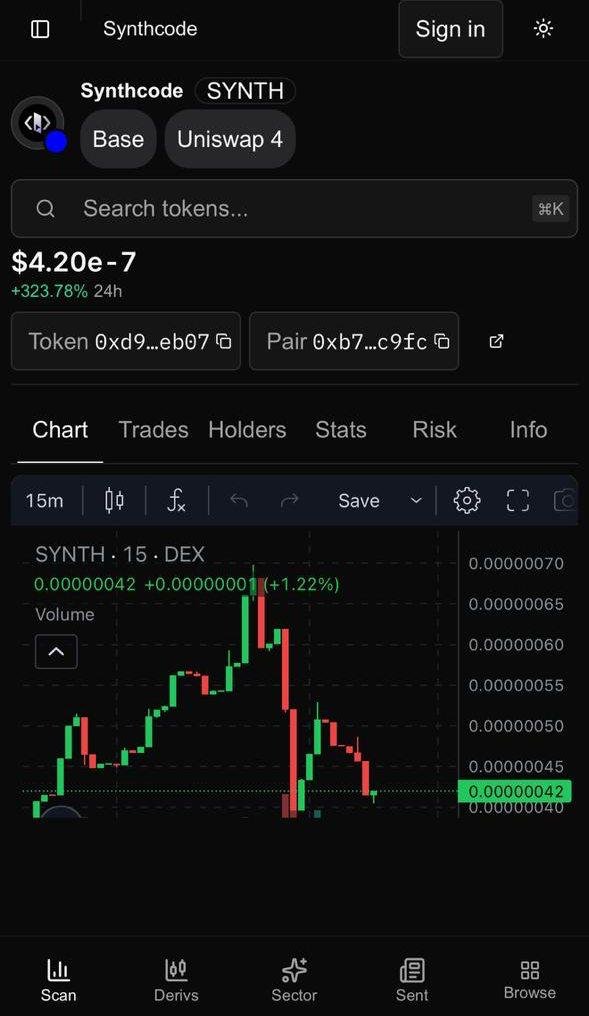 synthcodebase's tweet photo. $SYNTH is now available on @SharpeLabs

https://t.co/GKreJ2mnMu https://t.co/lGk9lCiPRq