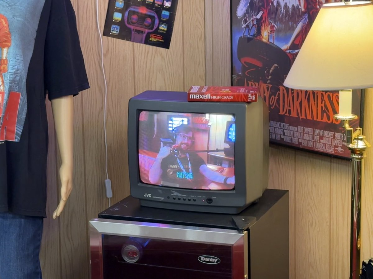 ReelNerds's tweet photo. It’s totally tubular! We recorded our interview with @travis_hymel on VHS! We’ve tested and it looks awesome! Cowabunga! https://t.co/uS4tYKRbWM