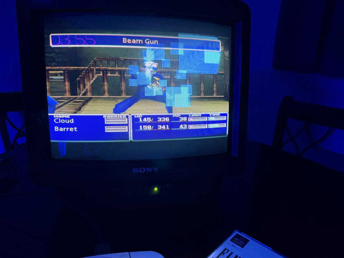 LawrenceMail's tweet photo. Sunday night - played some Final Fantasy VII.  

It’s been a very long time since I last finished this, so definitely up for a couple of hours each weekend. https://t.co/hwY4h8sQ69