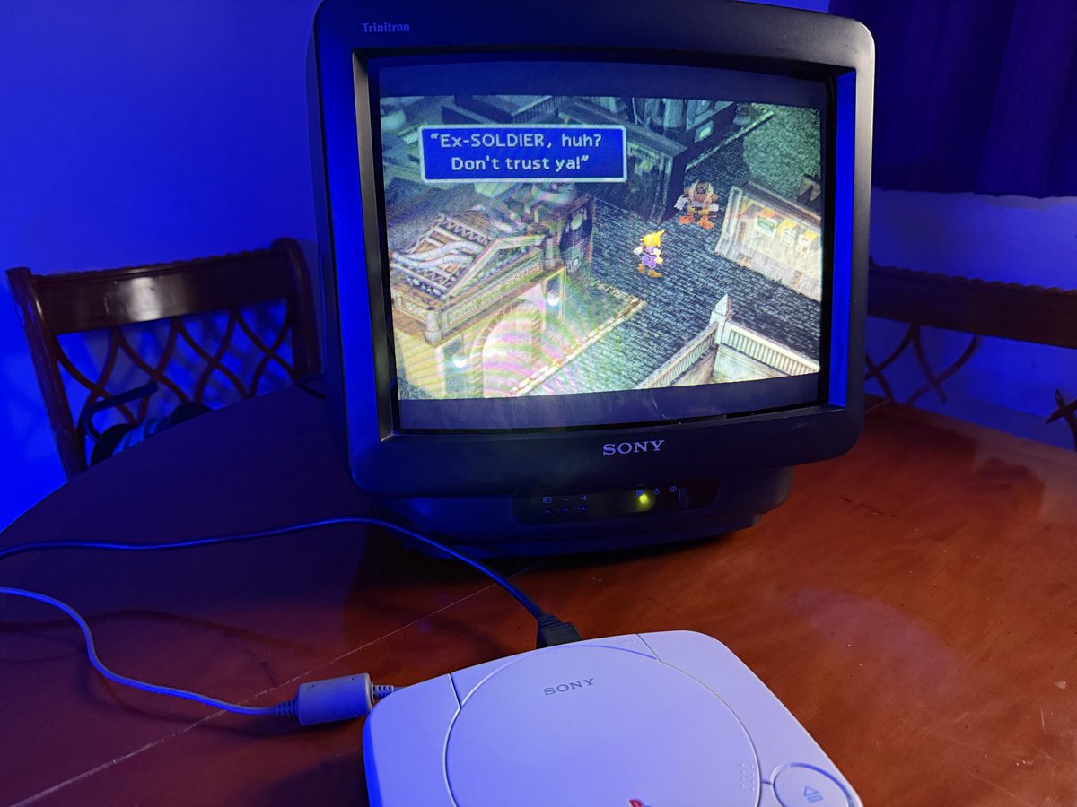LawrenceMail's tweet photo. Sunday night - played some Final Fantasy VII.  

It’s been a very long time since I last finished this, so definitely up for a couple of hours each weekend. https://t.co/hwY4h8sQ69