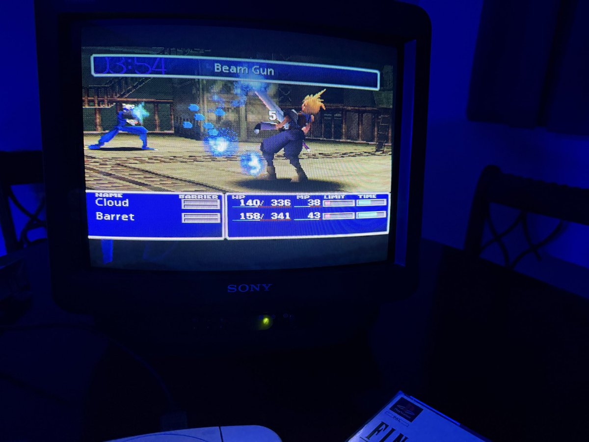 LawrenceMail's tweet photo. Sunday night - played some Final Fantasy VII.  

It’s been a very long time since I last finished this, so definitely up for a couple of hours each weekend. https://t.co/hwY4h8sQ69