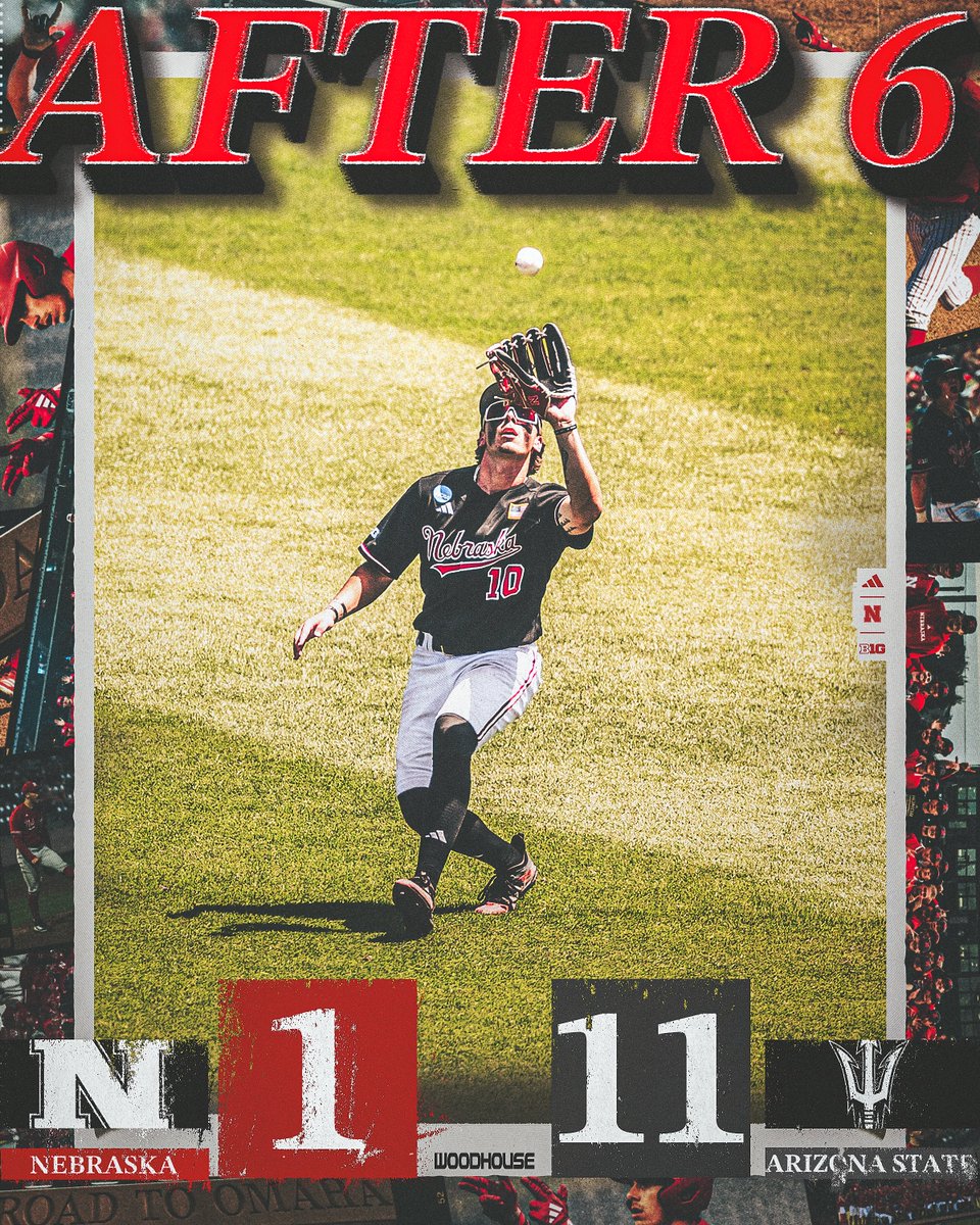HuskerBaseball's tweet photo. After six. https://t.co/RFI6rdNuXq