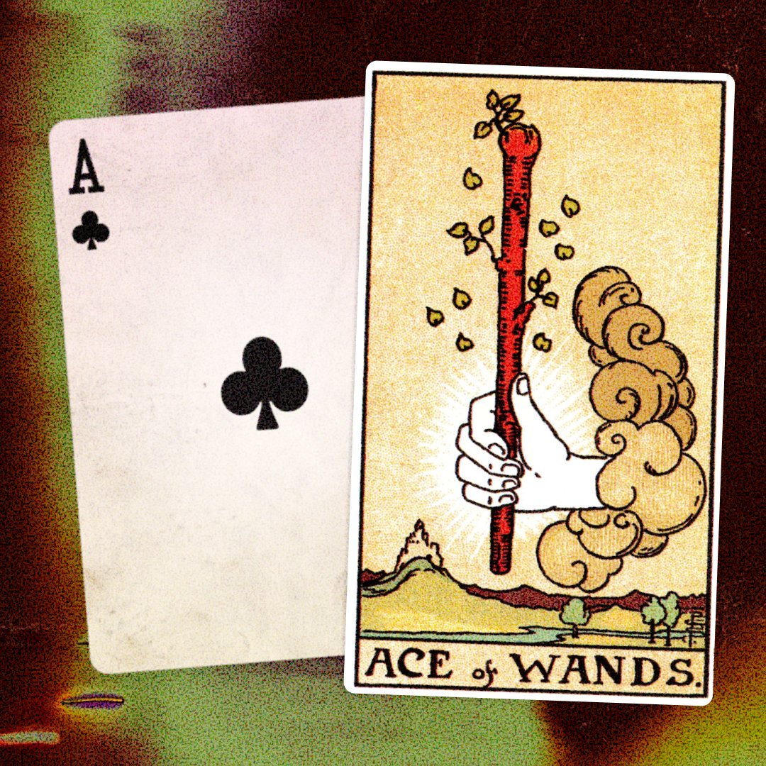 TyInTheCards's tweet photo. May 31 is an energetic Ace of Clubs day. The A♣️ infuses today's Full Moon energy with new beginnings, insights, and fresh perspectives. 

Like the Ace of Wands from the Tarot's Minor Arcana, the A♣️ is the spark of inspiration that sets destiny into motion.

The A♣️ is also intimately tied to the bubbly 2♥️, giving this Ace natural ability to guide others through charisma and influence.

In the markets, I'm expecting some volatile energy with the Full Moon and the flip into Spades tomorrow. Patience is key here 🙏

👀 Catch our FULL weekly forecast tomorrow LIVE! @thewooofwallst