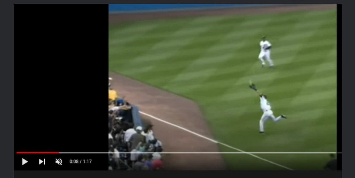 nut_history's tweet photo. "Derek Jeter dove into the stands to catch a foul ball."

Reality: https://t.co/DTGMFWmXKm