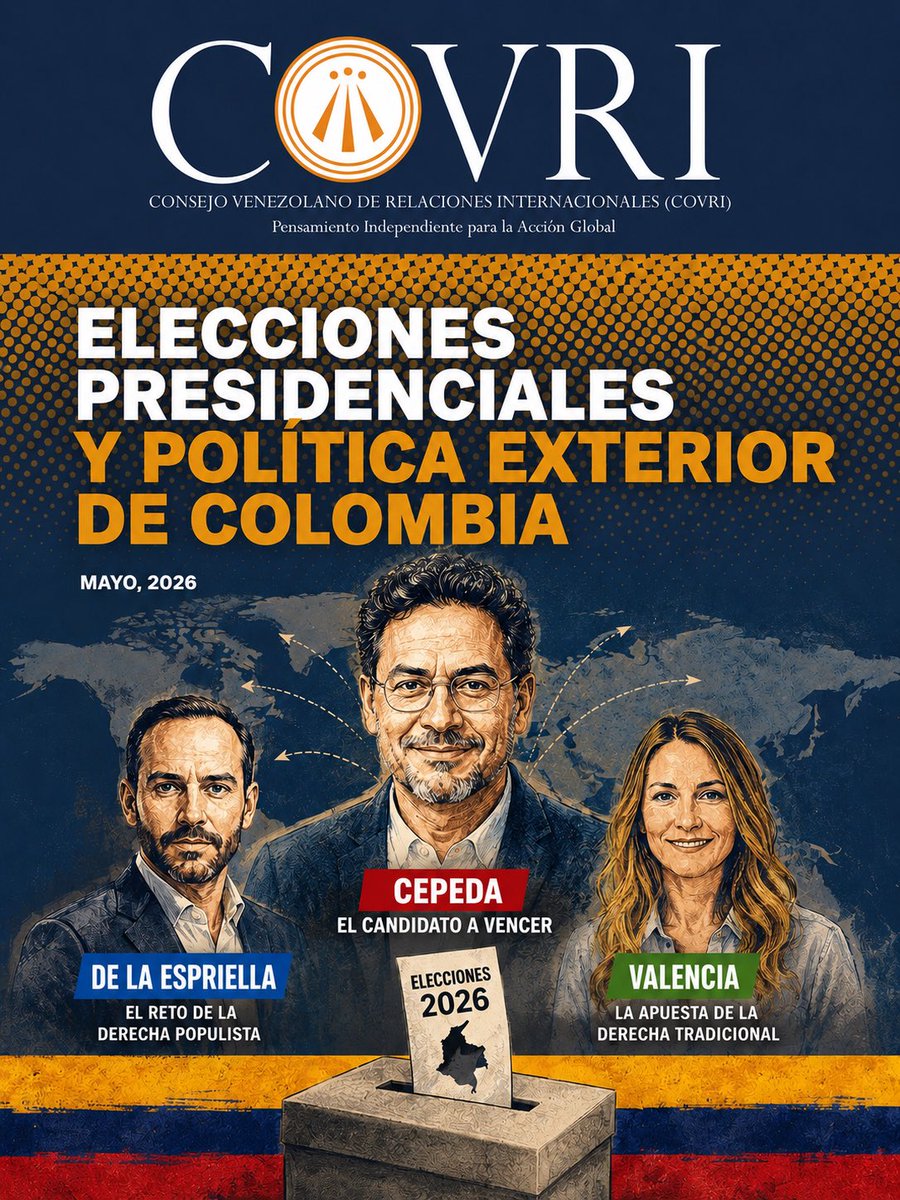 COVRI_org's tweet photo. Invitamos a leer nuestro informe “Elecciones Presidenciales y Política Exterior de Colombia”

#Colombia #COVRI 

https://t.co/x3c92RW4lB https://t.co/xeb12B62LH