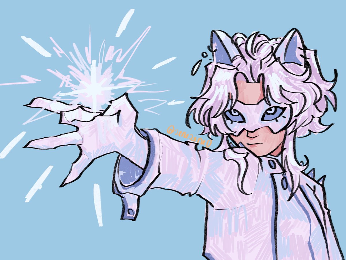 zenezene0's tweet photo. fem chat blanc for the au yay #miraculousladybug  i couldn't decide between no background color and yes color so both it is https://t.co/7LB1UxjgQC