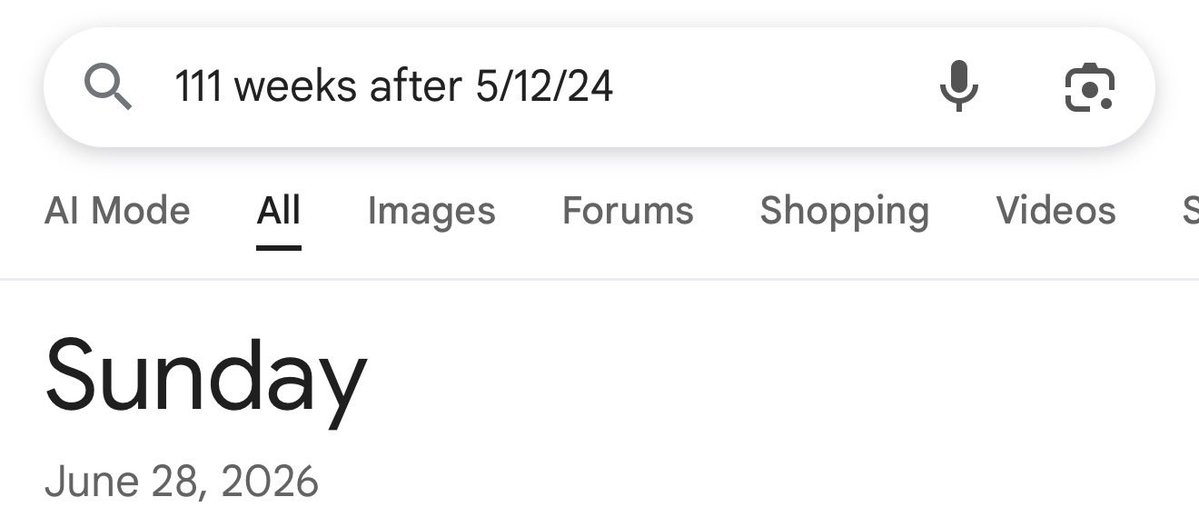 skeleton_k3y's tweet photo. It is exactly 111 weeks from the day @TheRoaringKitty returned on May 12th 2024 to June 28th 2026… @elonmusk’s 55th birthday. Elon’s birthday is 69 days after 4/20.

Maybe that’s why TSUKI preceded the return of RK by exactly 1 day, 1 hour and 1 minute after 3 years of silence with this post on 5/11/24.

What if I then told you that exactly 55 weeks before June 28th 2026 is June 8th 2025.

Keith Gill/RK’s birthday is June 8th.

🤯 

There are no coincidences. It’s a large crew and everything is connected. Are you watching closely?

solana:463SK47VkB7uE7XenTHKiVcMtxRsfNE2X4Q9wByaURVA solana:G8aVC4nk5oPWzTHp4PDm3kAuixCebv9WRQMD93h9pump $GME