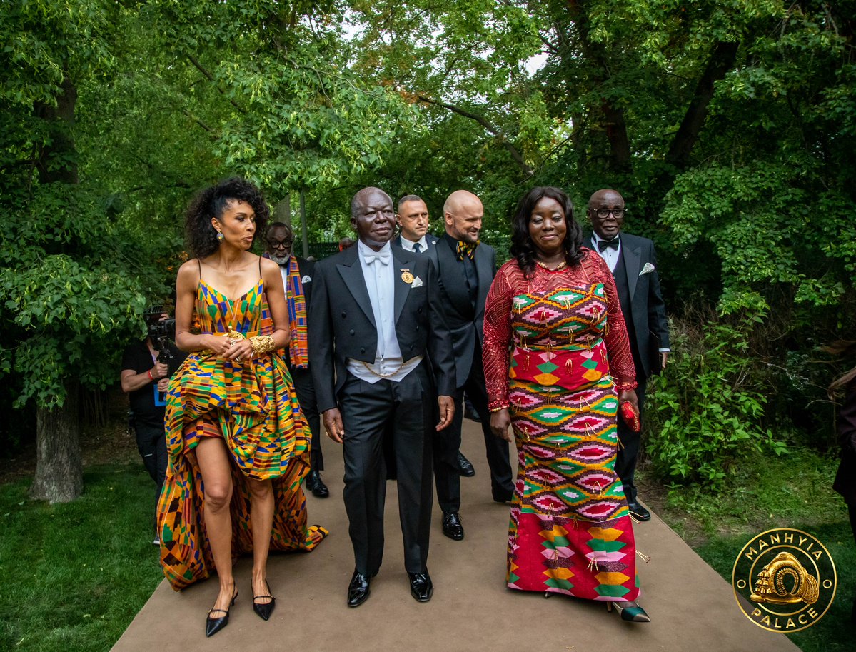 ManhyiaPalace's tweet photo. 📷/.  On May 30, 2026, Otumfuo Osei Tutu II, Asantehene, was the Guest of Honour at the 5th Anniversary of the TOP CHARITY Gala in Warsaw, where an astounding €20 million was raised to support humanitarian and social impact initiatives.
His Majesty’s historic visit to Poland added international significance to the event and reinforced the growing cultural, philanthropic, and economic ties between Africa and Europe.

#manhyiapalace