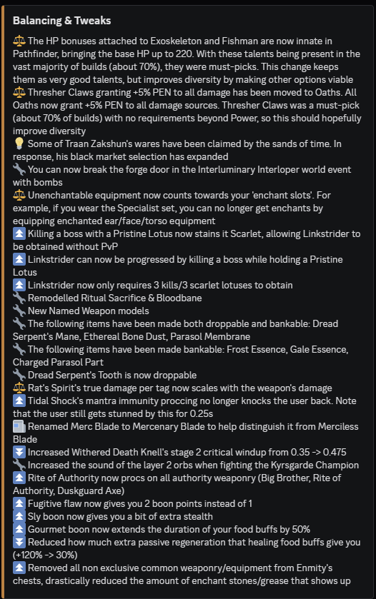 ‼️Here's a look at today's Deepwoken update! (Continued in replies, 1/2)
