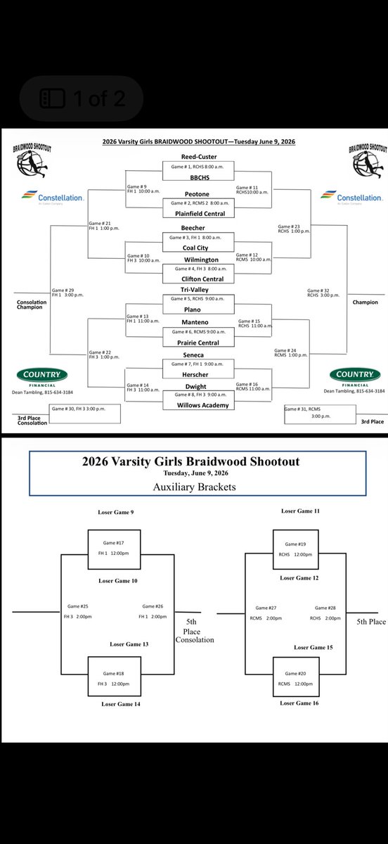 girls_reed's tweet photo. The Lady Comets host our annual Braidwood Shootout on Tuesday, June 9. We are looking forward to a fun, competitive day of competition! #cometpride https://t.co/5kOMDcDeh1