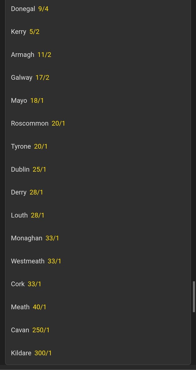 KinderWayno's tweet photo. @EwanMacKenna So basically the same as the bookmakers see it https://t.co/ReKHMQnMTz