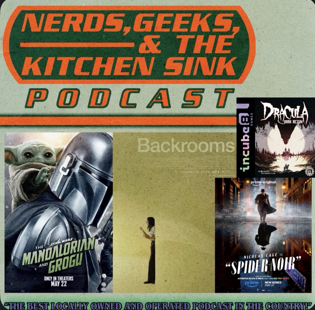 GeeksSinks's tweet photo. Chris and DK discuss The Backrooms and Mandalorian &amp; Grogu! But first they cover some new gaming obsessions, comic books, and more! Dracula - Dark Reign https://t.co/fIYZXQbUfb Join our Discord and chat with us and other listeners!: https://t.co/njhaynvVY7 https://t.co/3x8OzMo9dD