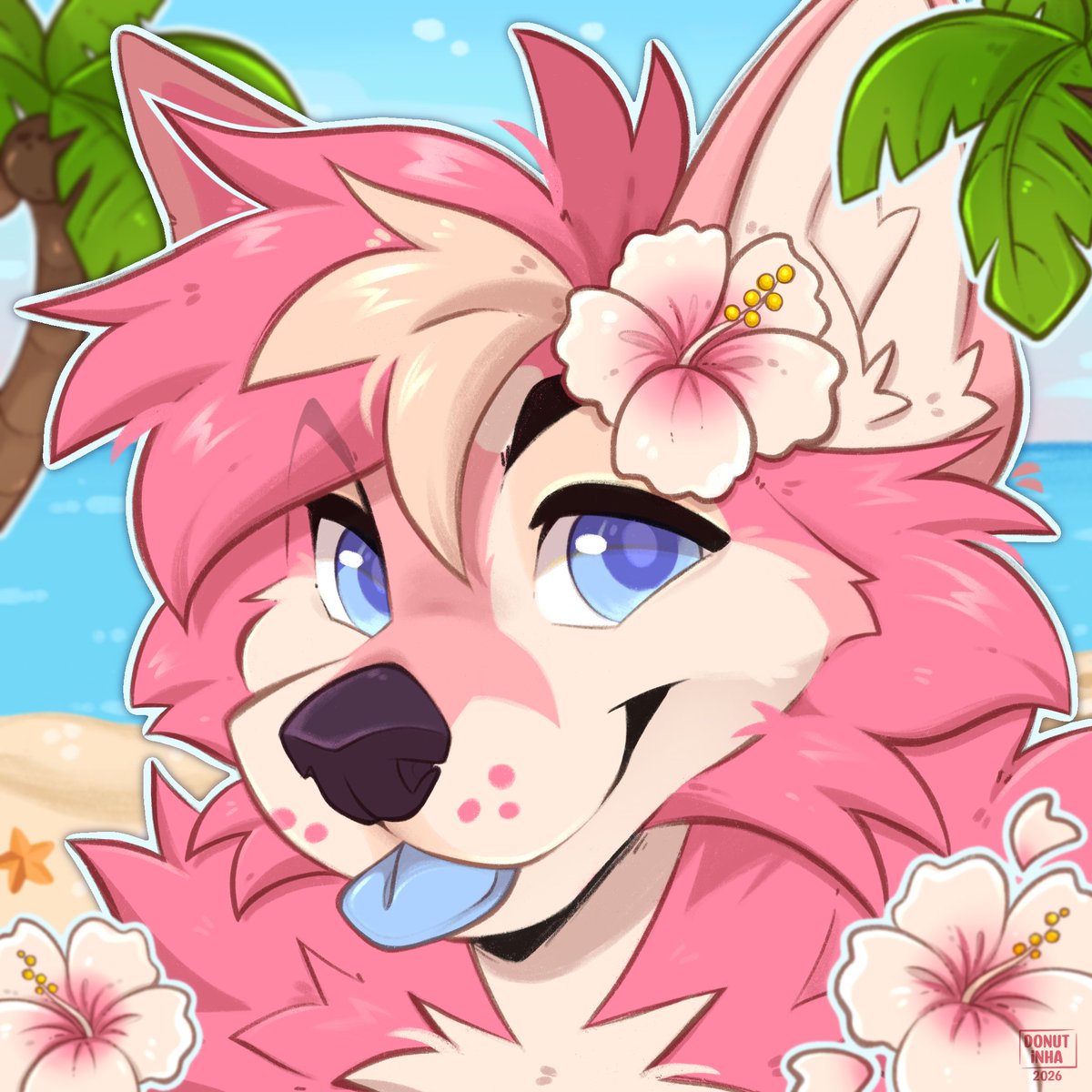 Basil_Mage's tweet photo. This dog is ready for summer! 

🎨: @Donutinha https://t.co/bWfDPz1TI7