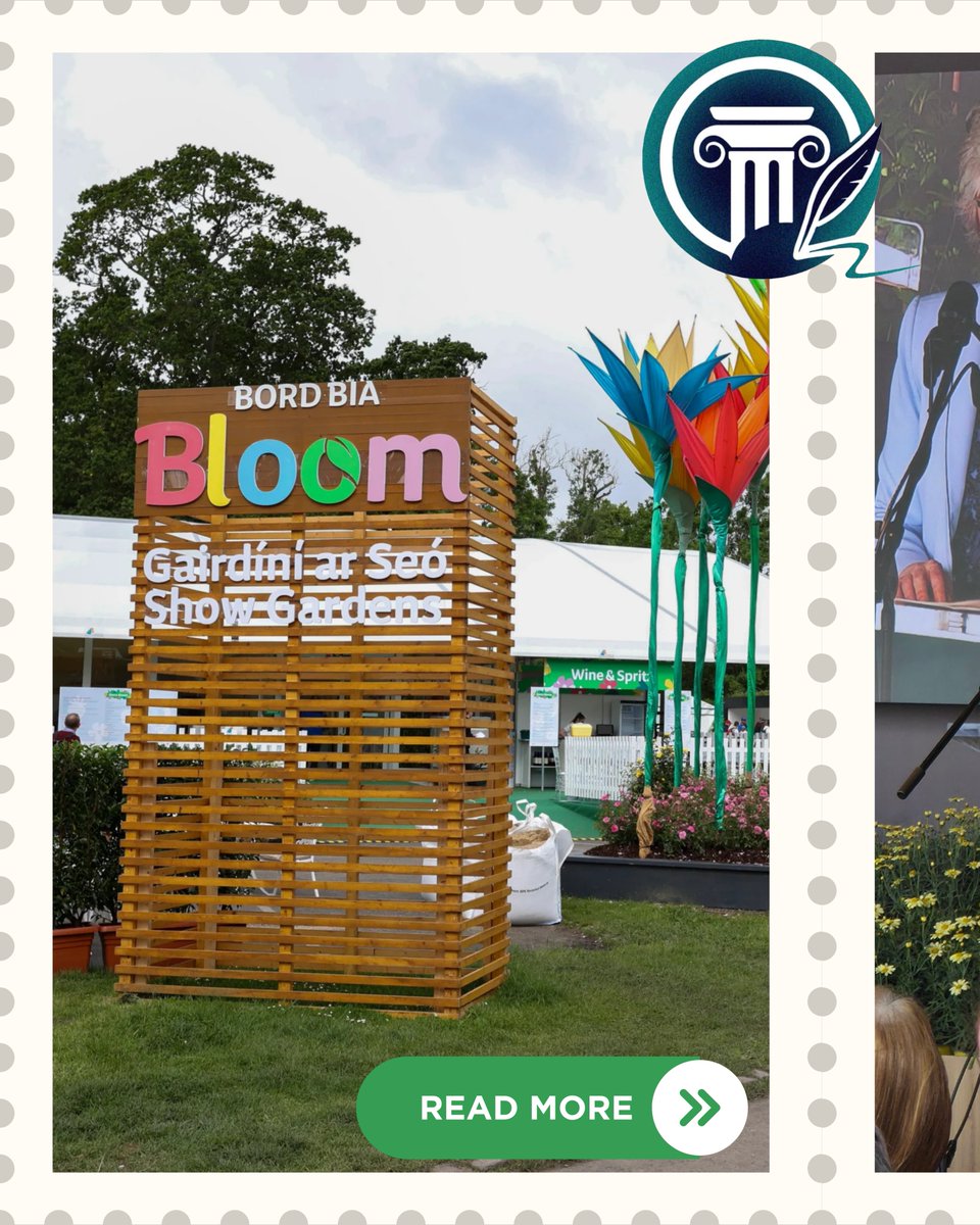 TCDColloquium's tweet photo. At Bord Bia Bloom, Colloquium engaged in discussions of sustainability and policy. Our chair, Lukian, met stakeholders and attended the presidential address by Catherine Connolly. We also connected with University College Cork to exchange ideas and explore future collaboration. https://t.co/VqgcpJCfU0