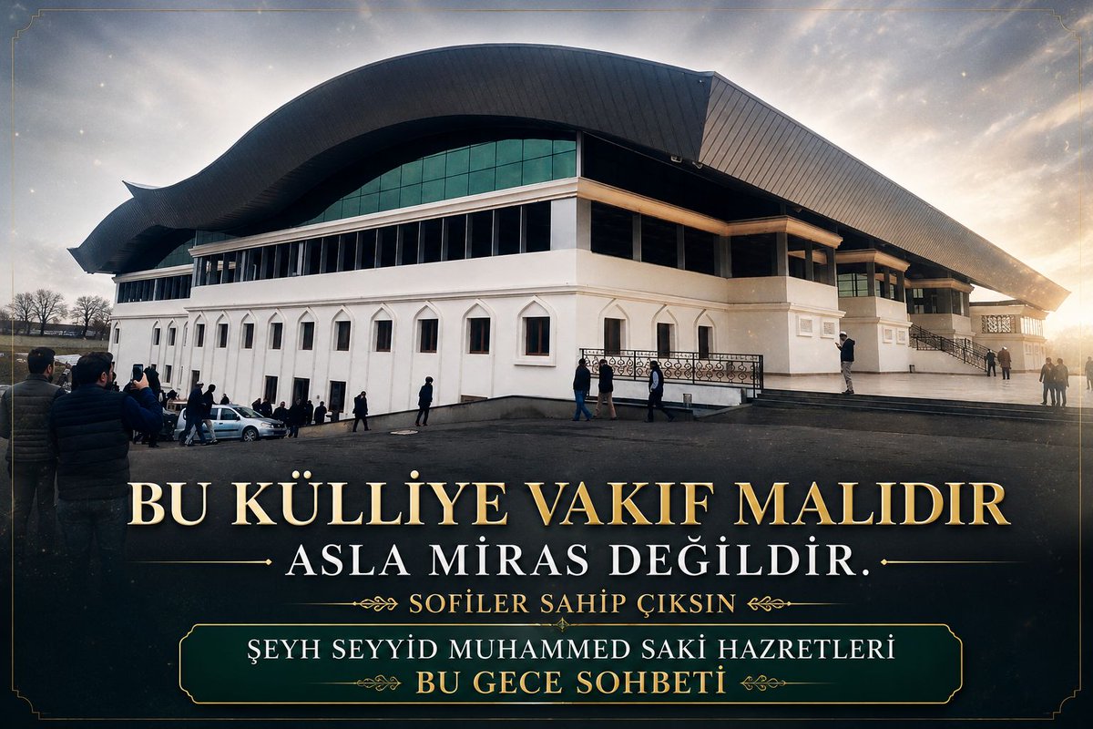 YarGidenkervan's tweet photo. Şeyh Seyid Sultan Muhammed Saki Elhüseyni K.s Hazretleri Buyurdular 

Herkes duysun, bilsin. Burası bir vakıf mahiyetindedir, dergâhtır, ümmet-i Muhammed’in malıdır. Hepiniz şahit olun.
​Burası her zaman kapıları ardına kadar açıktı. Bundan sonra da Allah’ın izniyle kapıları ardına kadar açık olacaktır, inşallah. Hiçbir vakit kapanmayacak, aynen böyle devam edecektir. Ben ne kadar hayattaysam...
​Üçüncüsü de; hepimiz, Efendimiz Aleyhissalâtü Vesselâm’ın buyurduğu gibi: 'Hepiniz çobansınız ve sürünüzden mesulsünüz.' Her bir alanımıza; camilerimize, medreselerimize, Kur’an kurslarımıza, fakir fukaraya yapılan yardım yerlerinin hepsine sahip çıkmaya çalışacağız.
​Gerçek sahip Rabbü'l-Alemin'dir. Bizimki ise emanete sahip çıkmaktır. Onun için burada emanetlerimize sahip çıkacağız inşallah. Bize verilen emanete sahip çıkacağız.
​Allah hepinizden razı olsun. Onun için bunu bilmenizi istedim. Burası vakıf mahiyetindedir, dergâhtır, ümmet-i Muhammed’in malıdır; bilhassa da İstanbul’un malıdır."